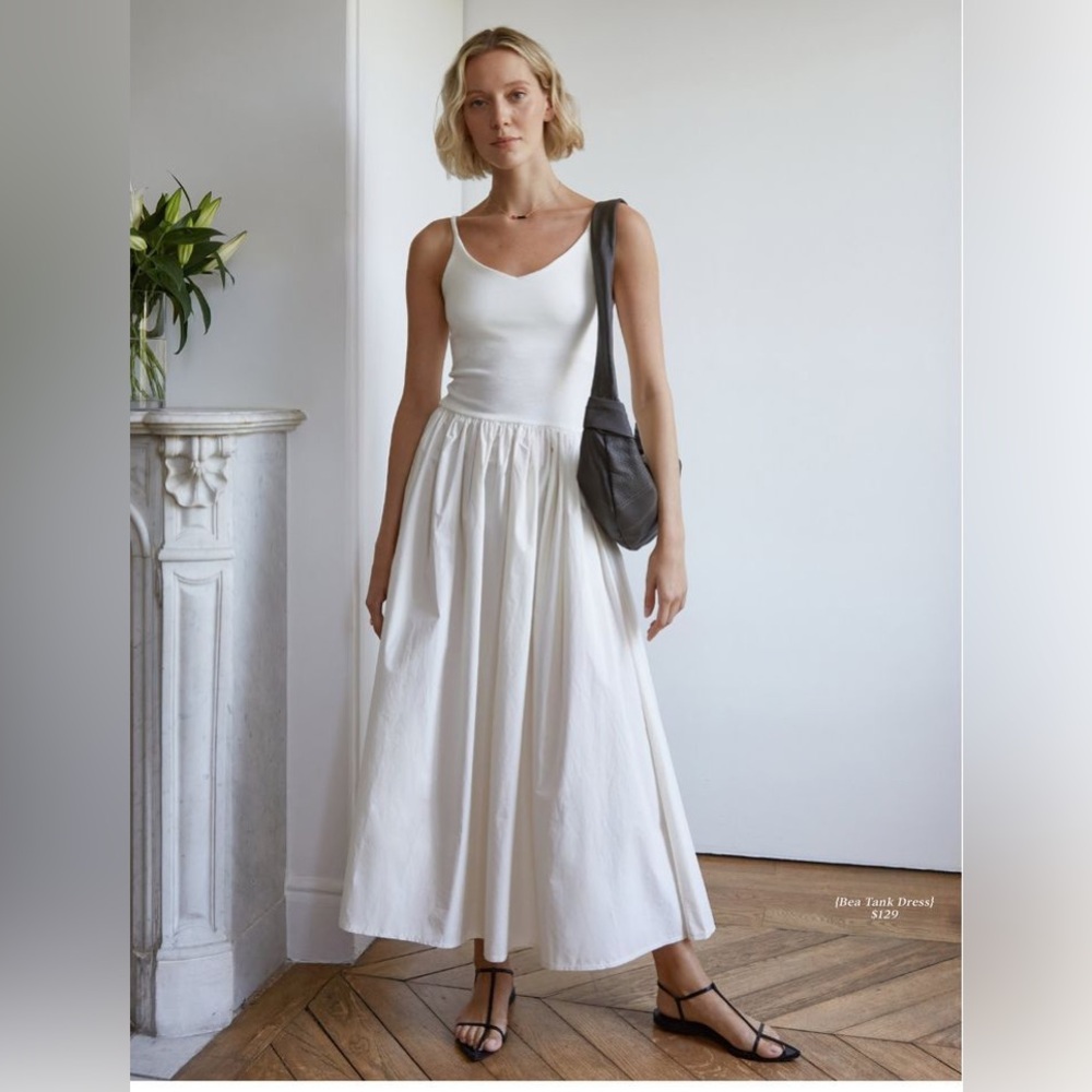 Bea maxi combination cotton tank dress. Not sheer. Worn once. Perfect condition.